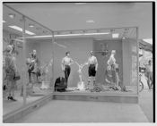 Mannequins in Brody's store windows